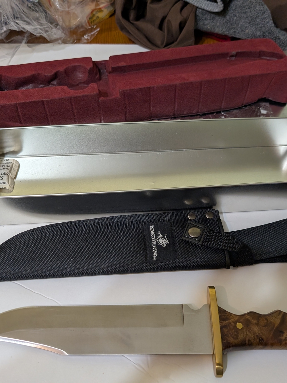 Winchester Anniversary Bowie Knife With Sheath